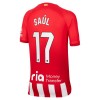 Original Trikotsatz Atlético Madrid Saul 17 Heimtrikot 2023-24 Für Kinder